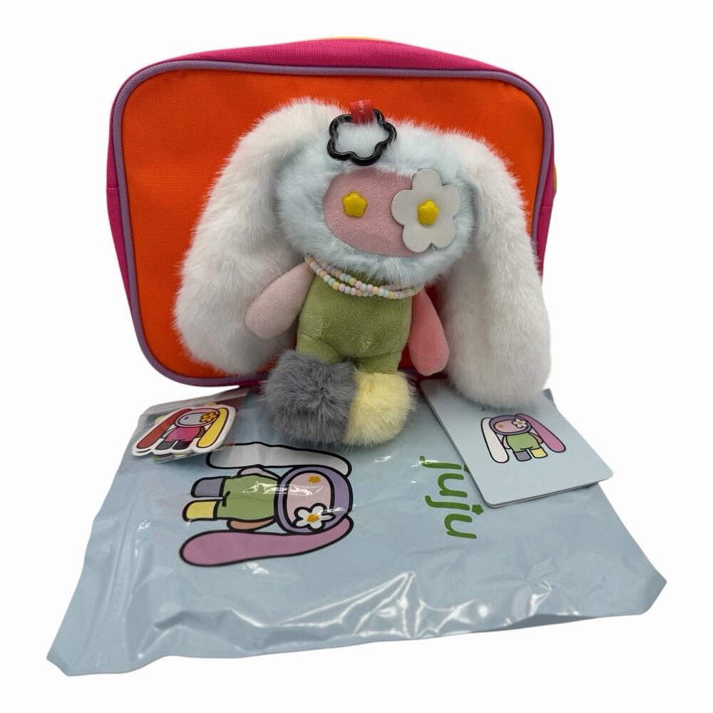 CJ Hendry Mismatched JUJU Rare JUJU Plush Keychain w/ Necklace Complete In Hand - Picture 11 of 12